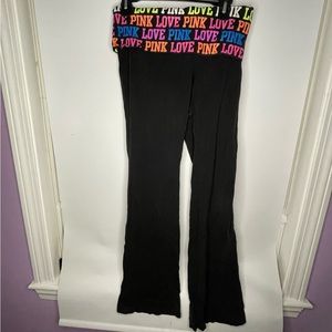 PINK Yoga Pants with Foldover Waistband